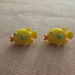 Yellow Fish Earrings